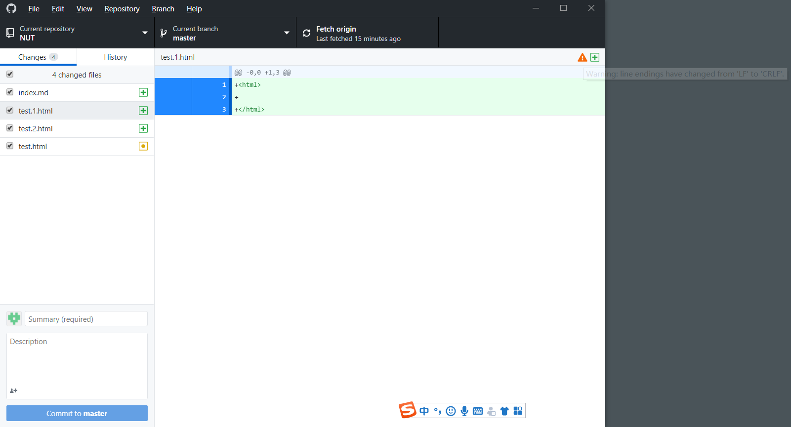 LF on windows give a warning · Issue #5525 · desktop/desktop · GitHub