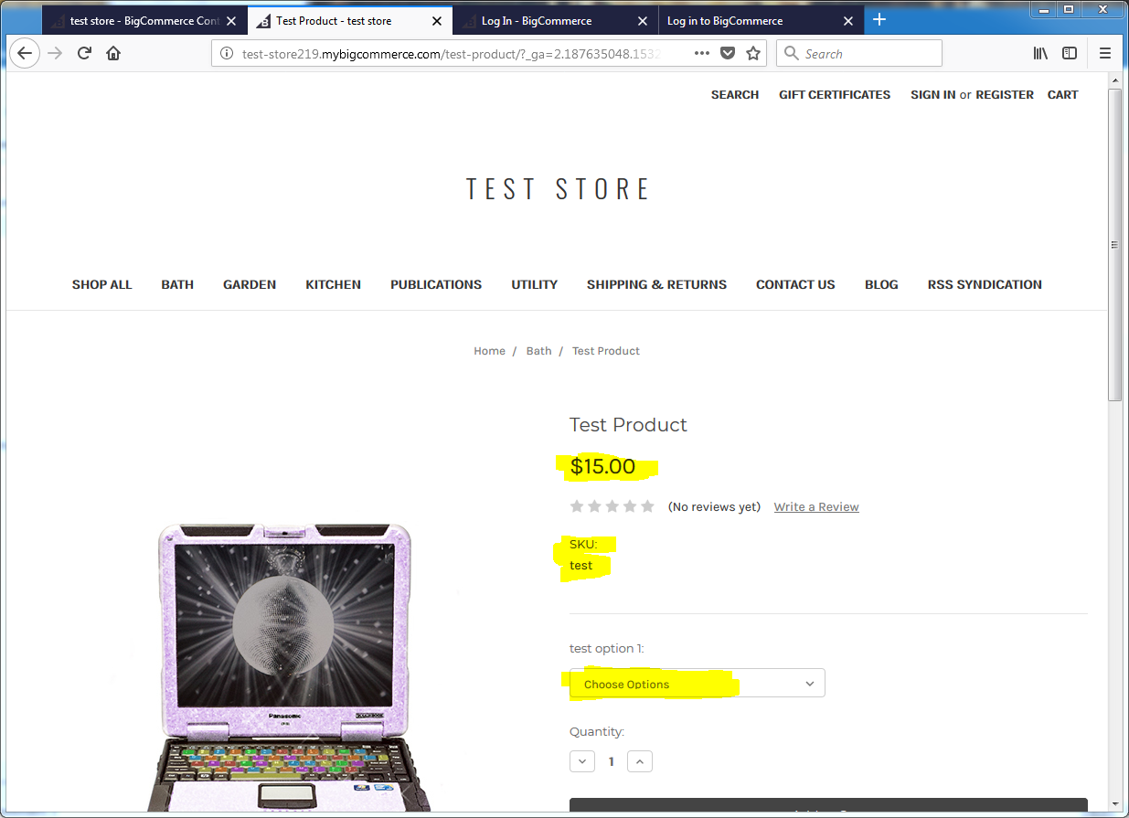 Category and product pages show incorrect price/range based on variant