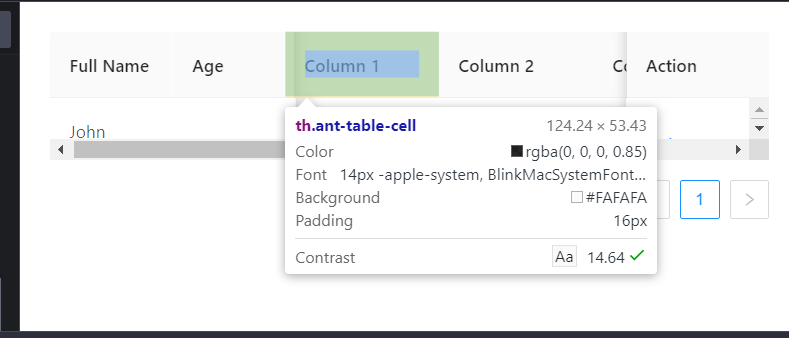 Table header and cell do not align properly · Issue #22082 · ant-design ...