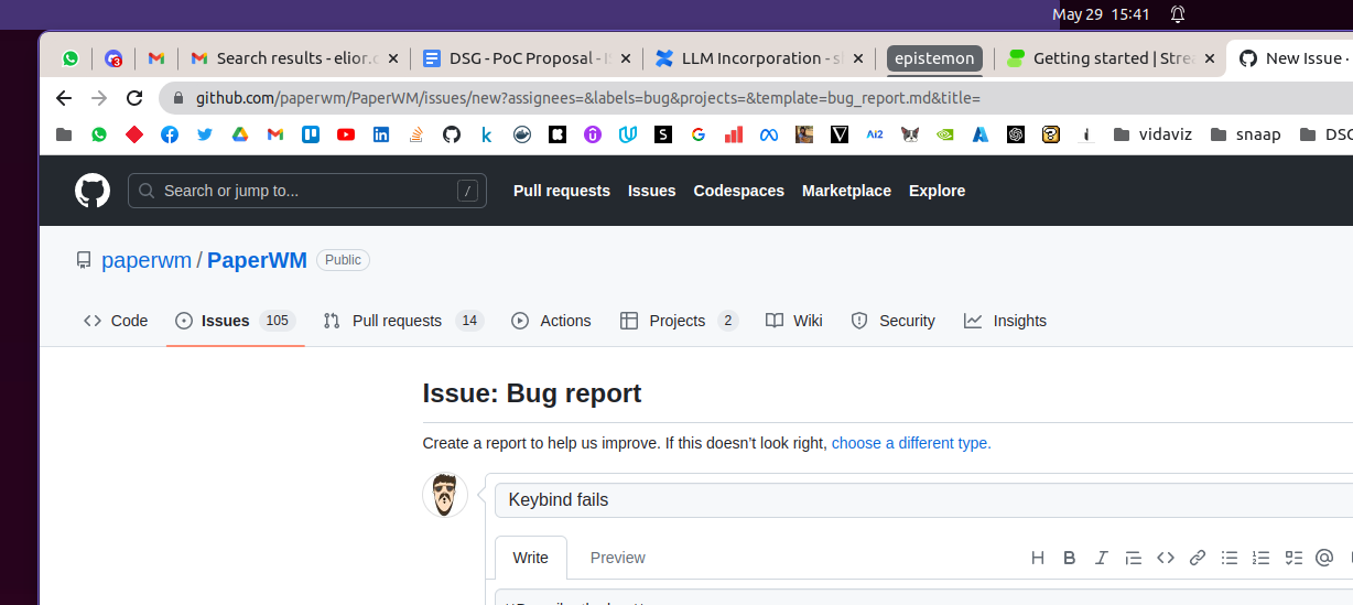 Keybind fails · Issue 536 · paperwm/PaperWM · GitHub