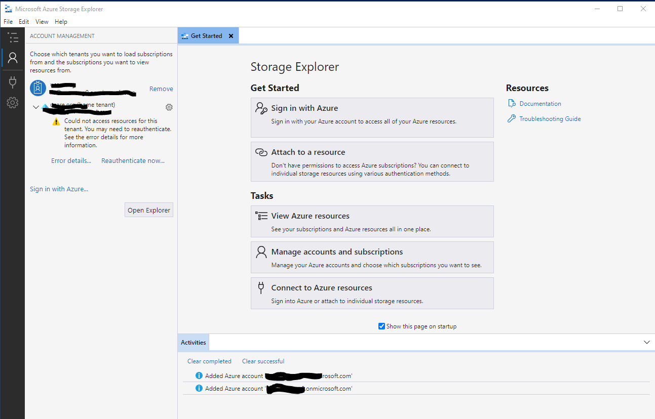Reauthentication keeps failing in Azure Storage Explorer · Issue 6872 · microsoft