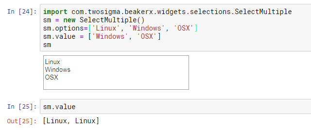 The SelectMultiple widget isn't synchronized with the UI · Issue #5997 ...