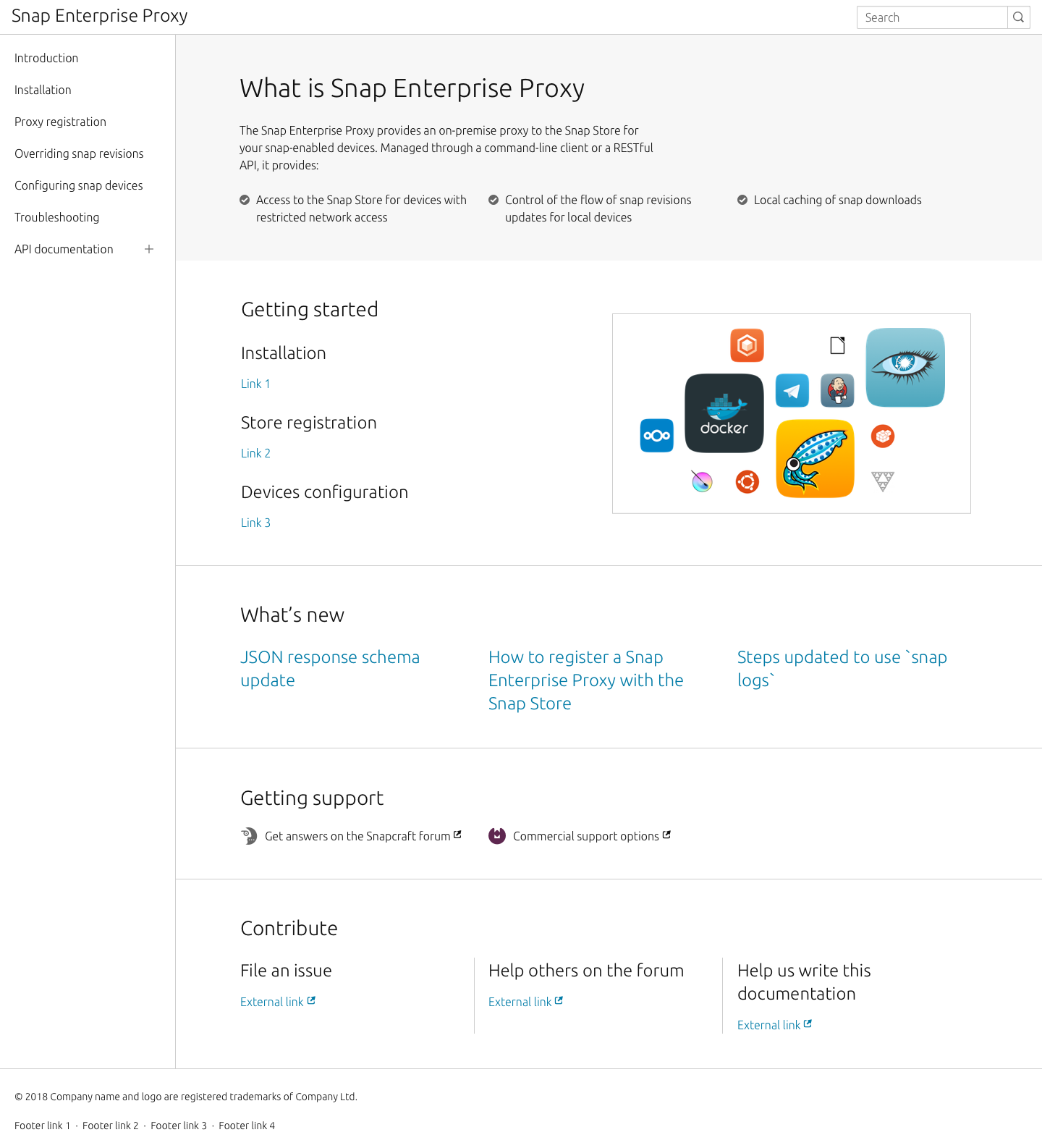 Create docs homepage template for Enterprise proxy · Issue #221 ...