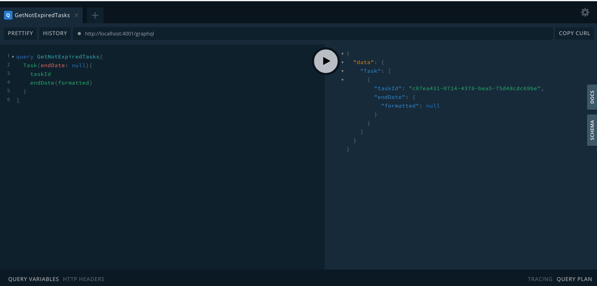 Getting error when filtering using null OR specific DateTime on