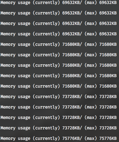 memory size increasing