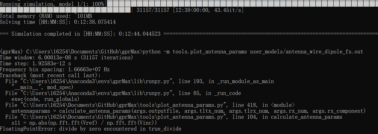 FloatingPointError divide by zero encountered in true_divide · Issue