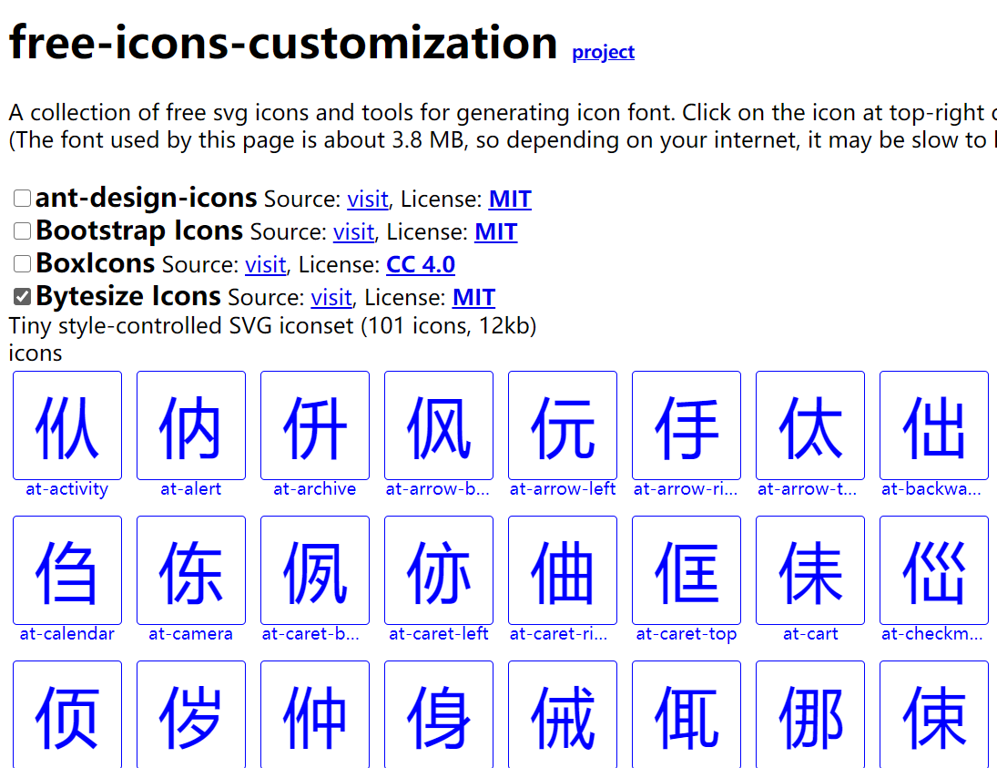 偶尔显示的是汉字 · Issue #1 · uuware/icons-font-customization · GitHub