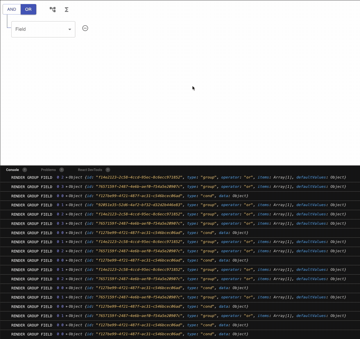 successive removes on recursive nested field array leaves behind empty ...