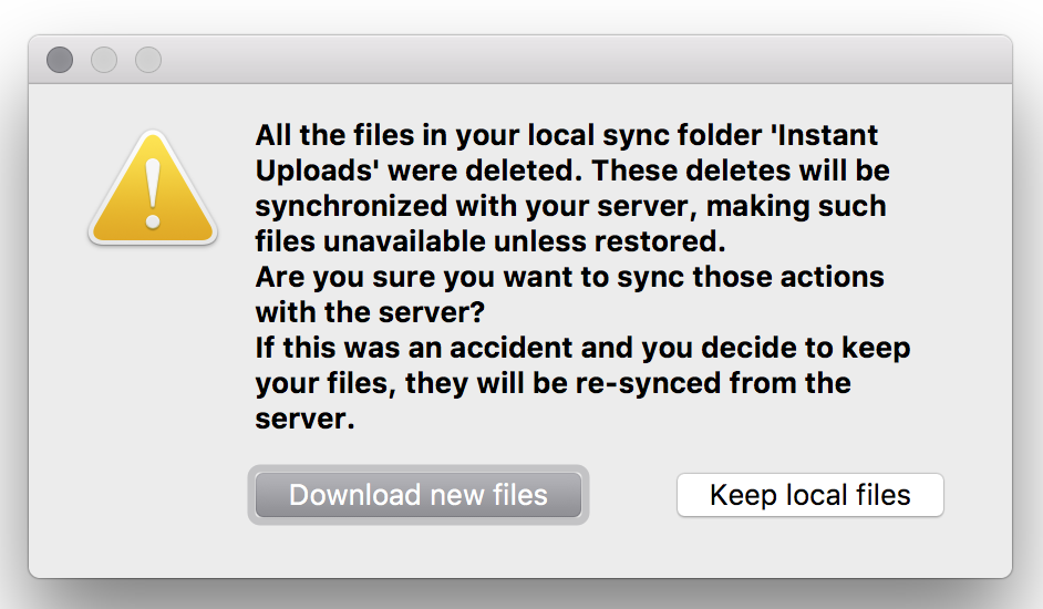 New button to keep folder empty when emptied · Issue 1198 · nextcloud
