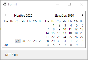 MonthCalendar