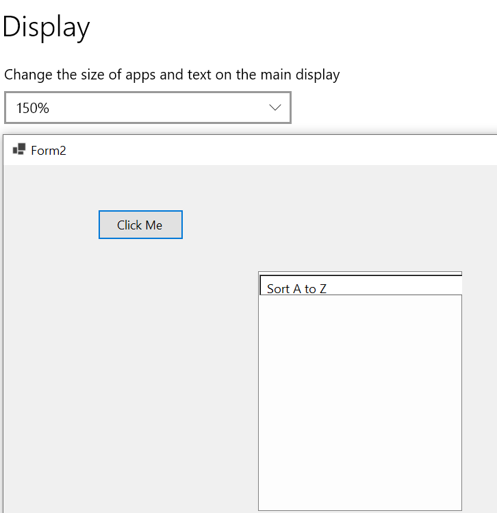 Winforms-When added the option(button) in panel not shown the option ...