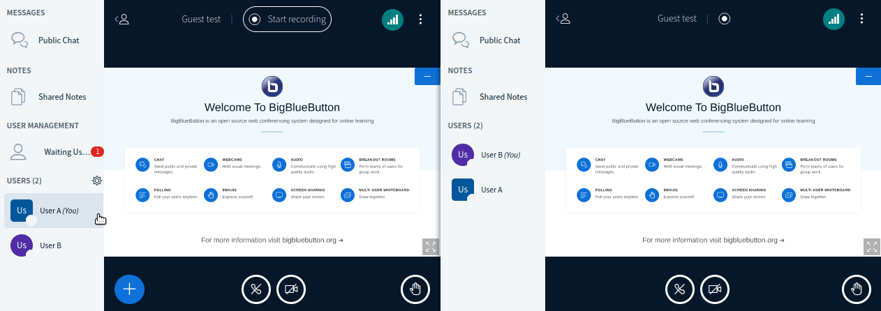Promoted viewers don't receive waiting guests update · Issue #12890 ...