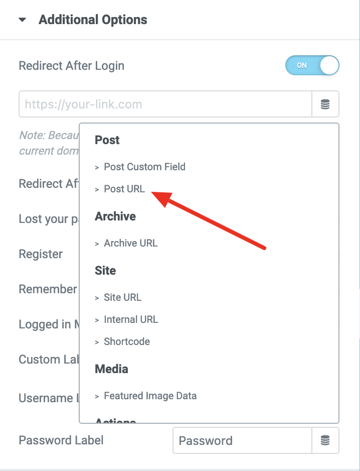 Elementor Login Form redirect after login to current page · Issue 5266 · elementor/elementor