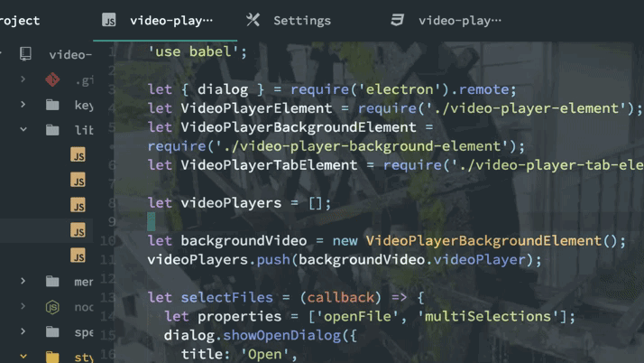 GitHub - tyage/video-player: Video player for Atom editor.