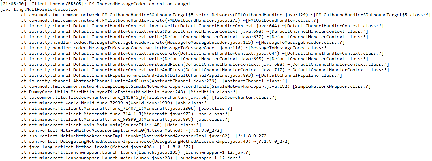 Error spam in logs · Issue #7254 · GTNewHorizons/GT-New-Horizons ...