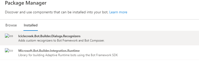 Installing multiple packages only shows one package in the Installed ...