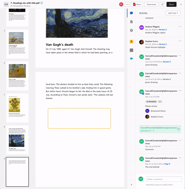 annotations card enhancement