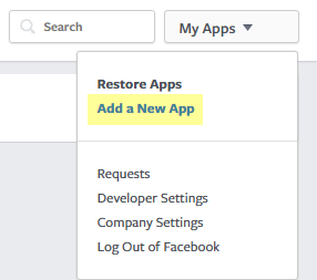 Add facebook app