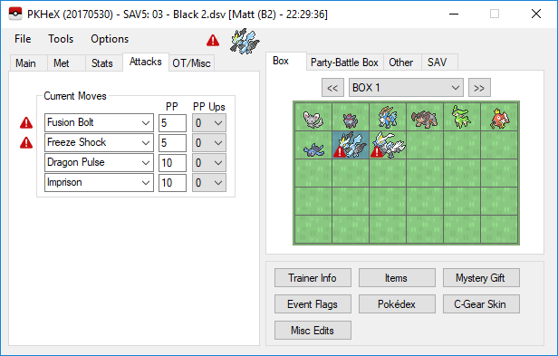 B2/W2 Bug Reports · Issue #1211 · kwsch/PKHeX · GitHub