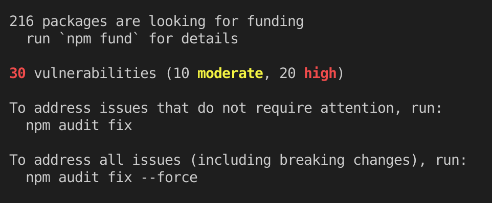 Default nuxt init app had vulnerabilities · Issue #1840 · nuxt/website ...