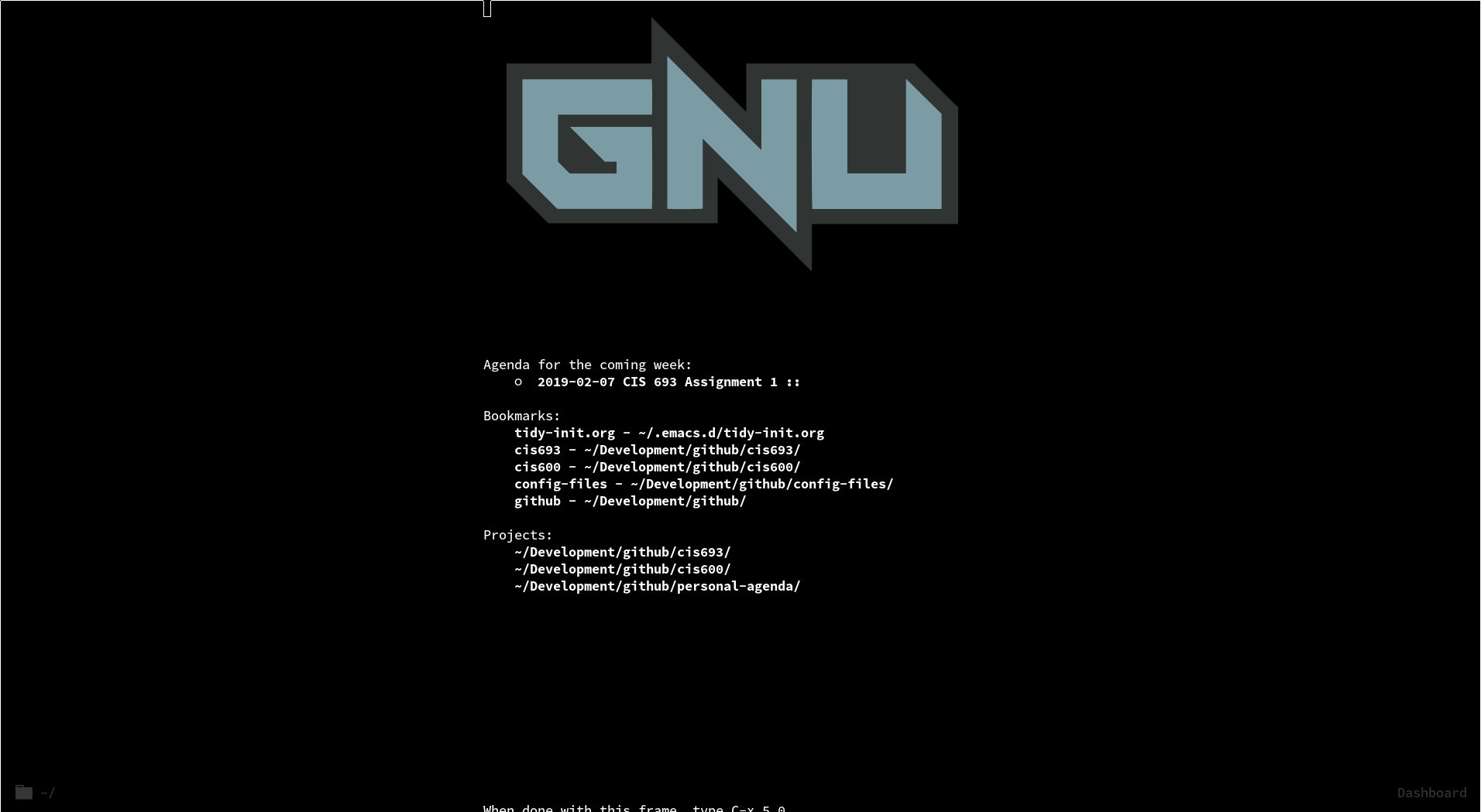 Can I move the text of bookmark, recentf, etc, to the center · Issue
