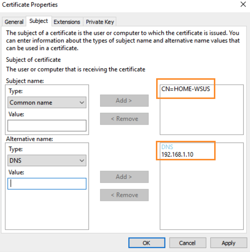 WSUS-Certificate-Enrollment