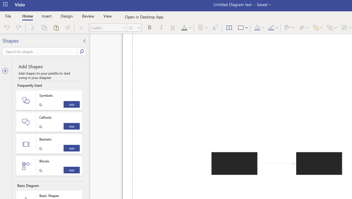 Dark Mode VSDX Created Files Shape and Arrow Vectors Disconnected in ...