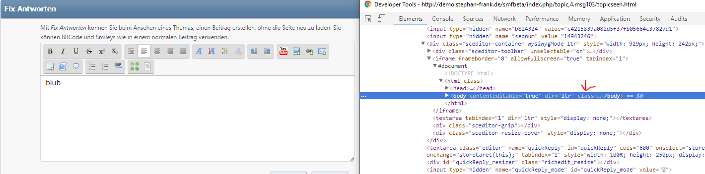 quickedit reply got empty class on chrome · Issue #4755 ...