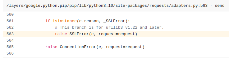 Sample bugsnag error