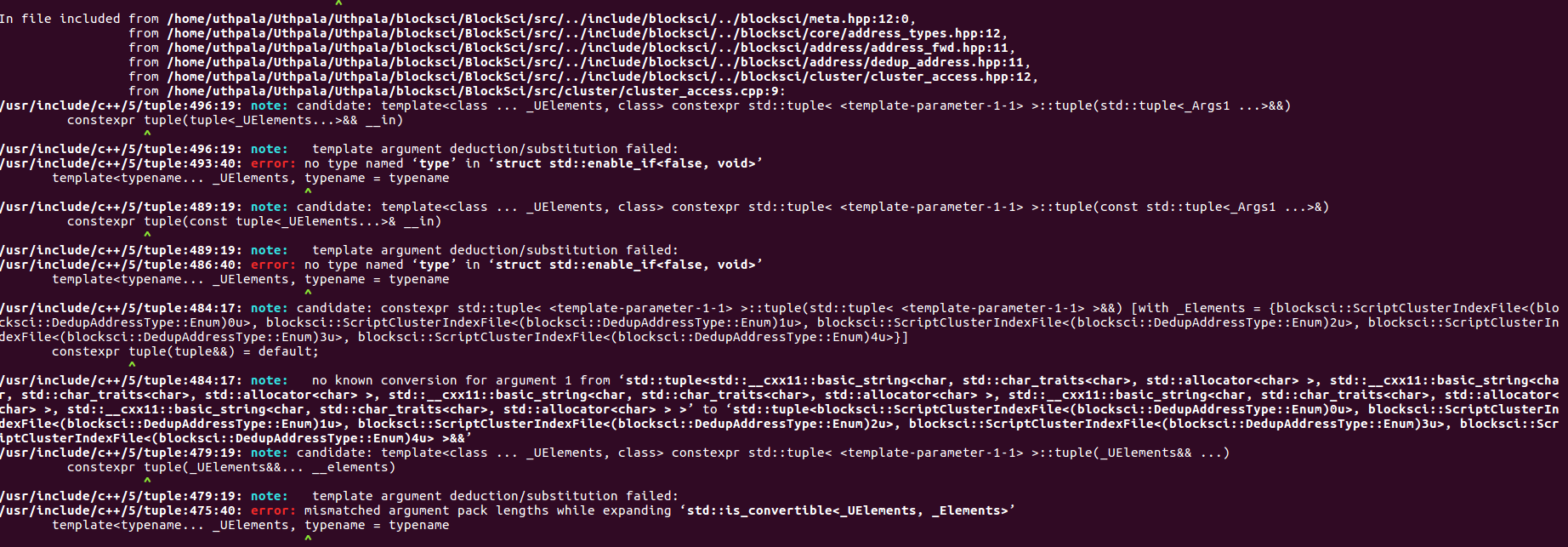 Template argument deduction substitution failed: