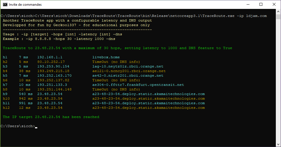 GitHub - geckoo1337/TraceRoute-C-: Custom TraceRoute in C#
