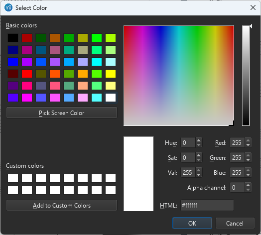 The elements' color picker doesn't have the Alpha setting · Issue ...