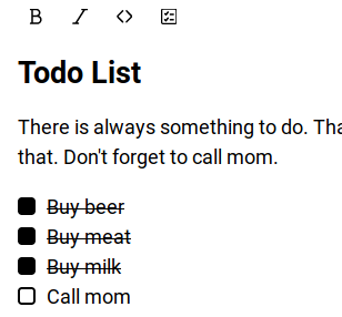 Todo List Checkboxes · Issue #110 · nextcloud/text · GitHub