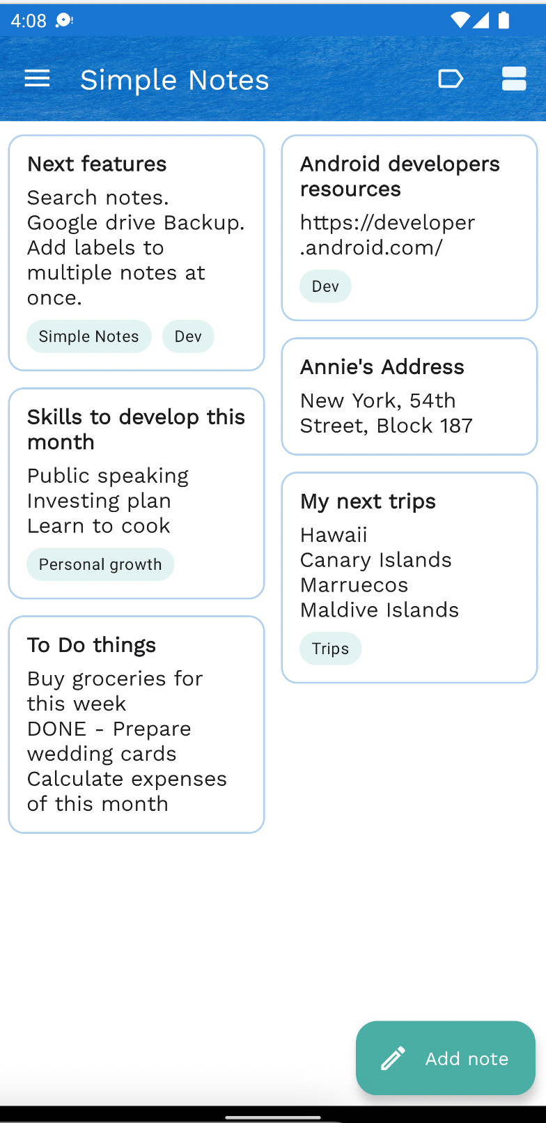 GitHub - ThrownFran/Simple-Notes