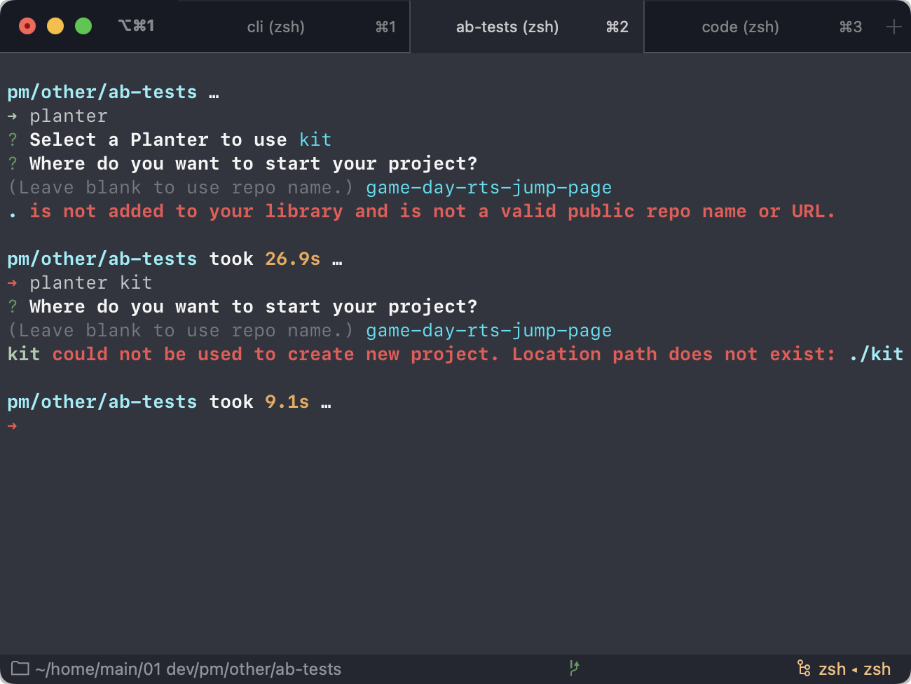 Changing a planter to Local location type via `planter edit` does not ...