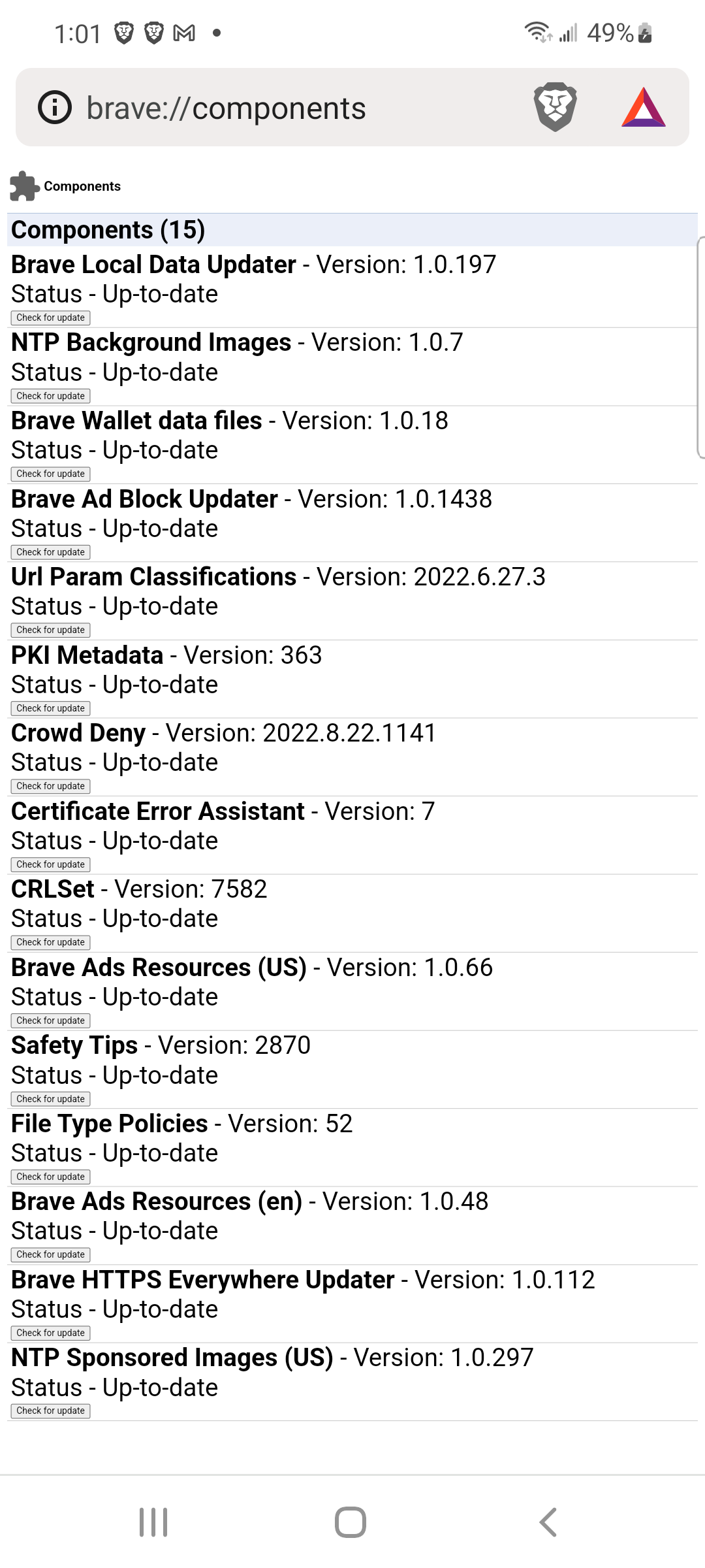 Upgrade from C105 -> C106 on Android ARM x64 for 1.45.x - Nightly ...