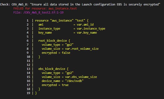 False Negative CKV_AWS_8 · Issue #363 · bridgecrewio/checkov · GitHub