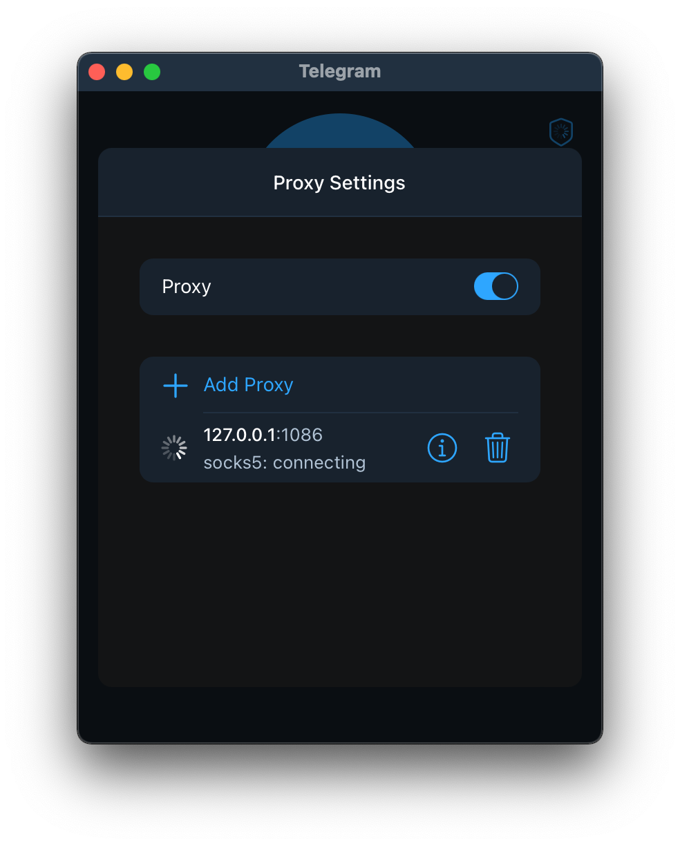 求助telegram如何使用代理？ · Issue #1403 · shadowsocks/ShadowsocksX-NG