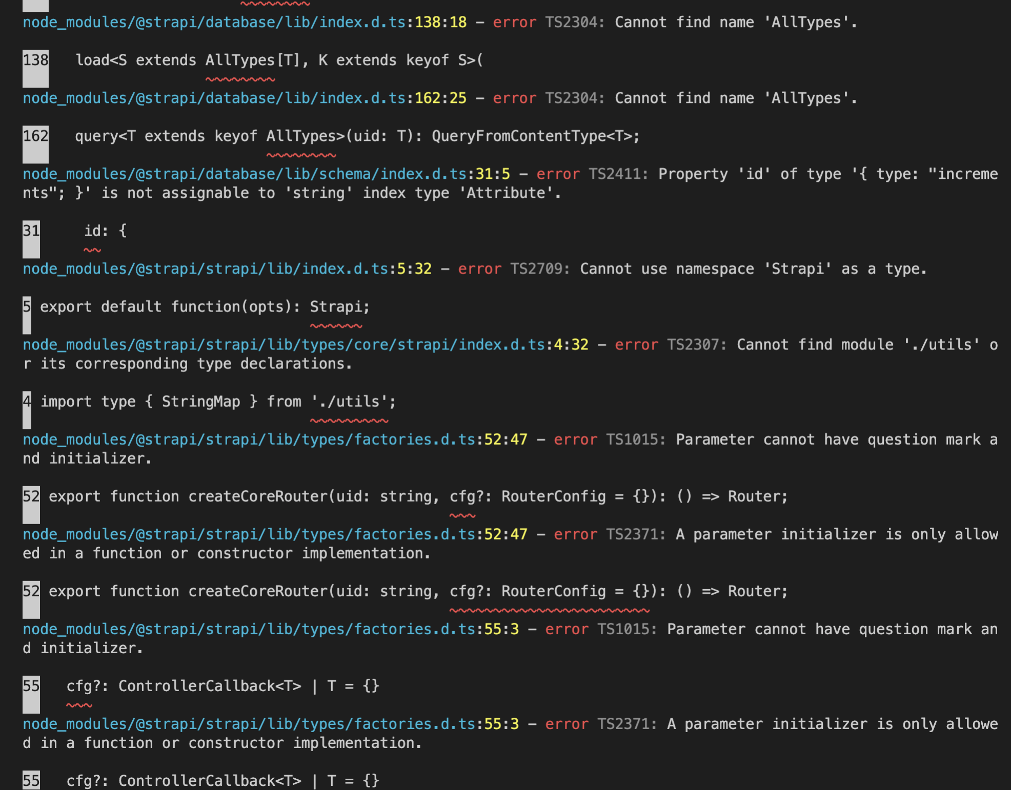 Strapi crashes locally after creating content type · Issue #14237 ...