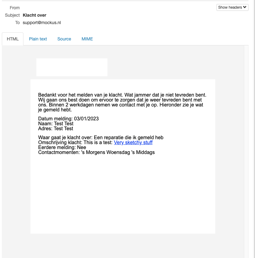 User input from Single-line Text field not being sanitised in e-mail ...