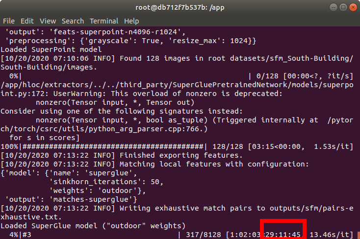 SFM / docker / performance .. slow · Issue #23 · cvg/Hierarchical ...