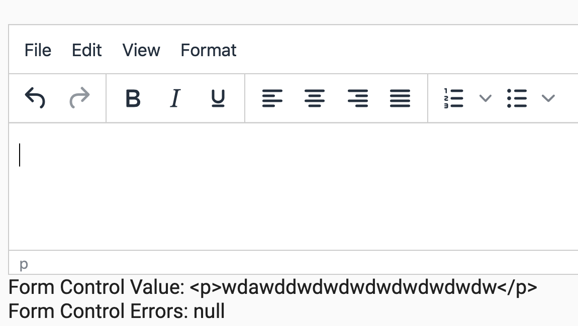 Delayed updating with TinyMCE and reactive forms · Issue #79 · tinymce ...
