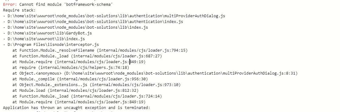 Bot-Solutions Library missing dependencies in package.json · Issue ...