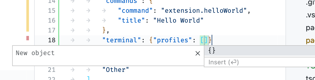 Add sample/default snippet for profile contribution point · Issue ...