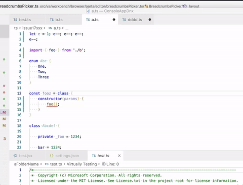 Breadcrumb menu is often too large · Issue #57437 · microsoft/vscode ...