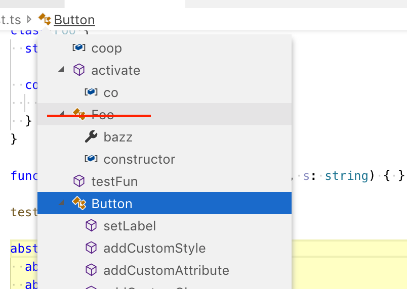 Breadcrumbs symbol tree items with twisties are misaligned · Issue