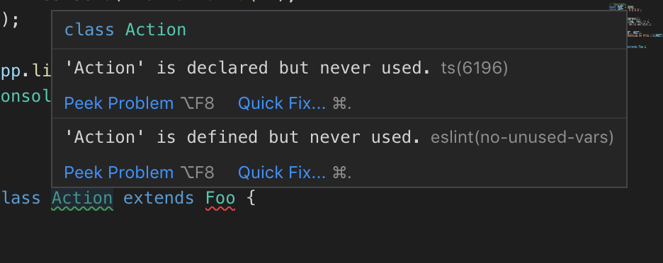 Double error decorations · Issue #69358 · microsoft/vscode · GitHub