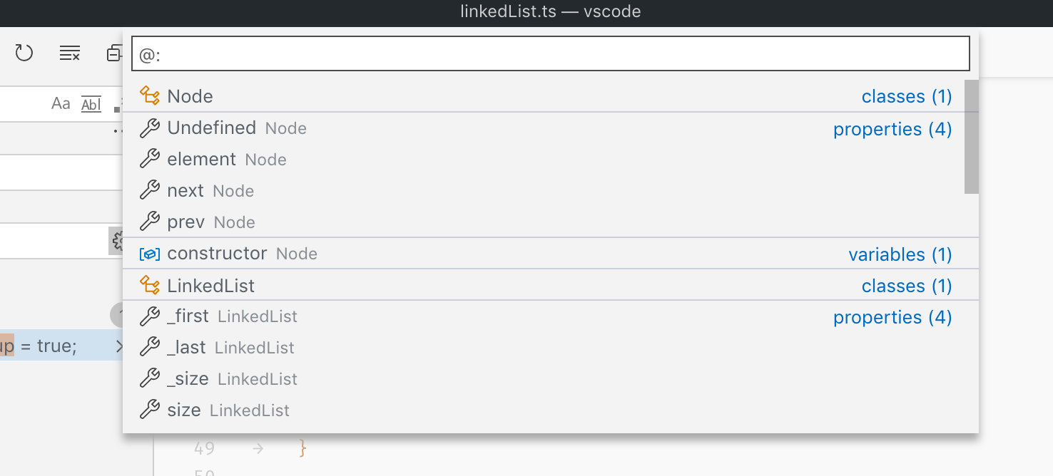 Grouping quick open entries is broken · Issue #80325 · microsoft/vscode ...