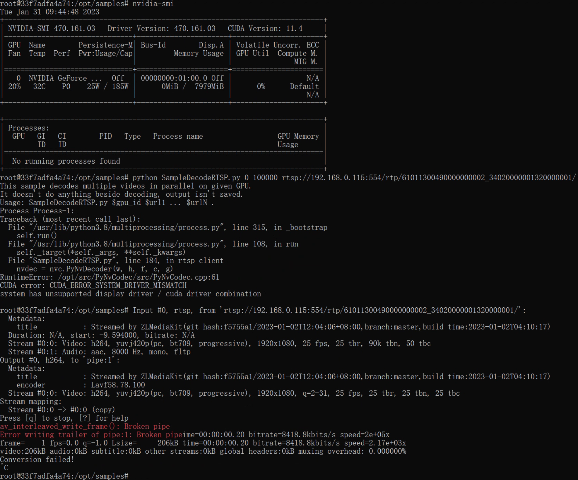 CUDA ERORR SYSTEM DRIVER MISMATCH on docker · Issue #431 · NVIDIA ...