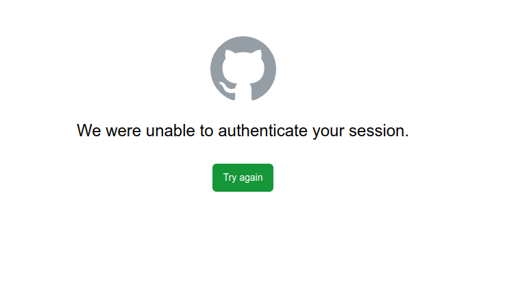 github.dev: Unable to authenticate your session · community ...